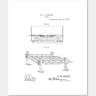 Oven Vintage Patent Hand Drawing Posters and Art